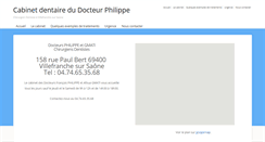 Desktop Screenshot of dentiste-philippe.com