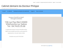 Tablet Screenshot of dentiste-philippe.com